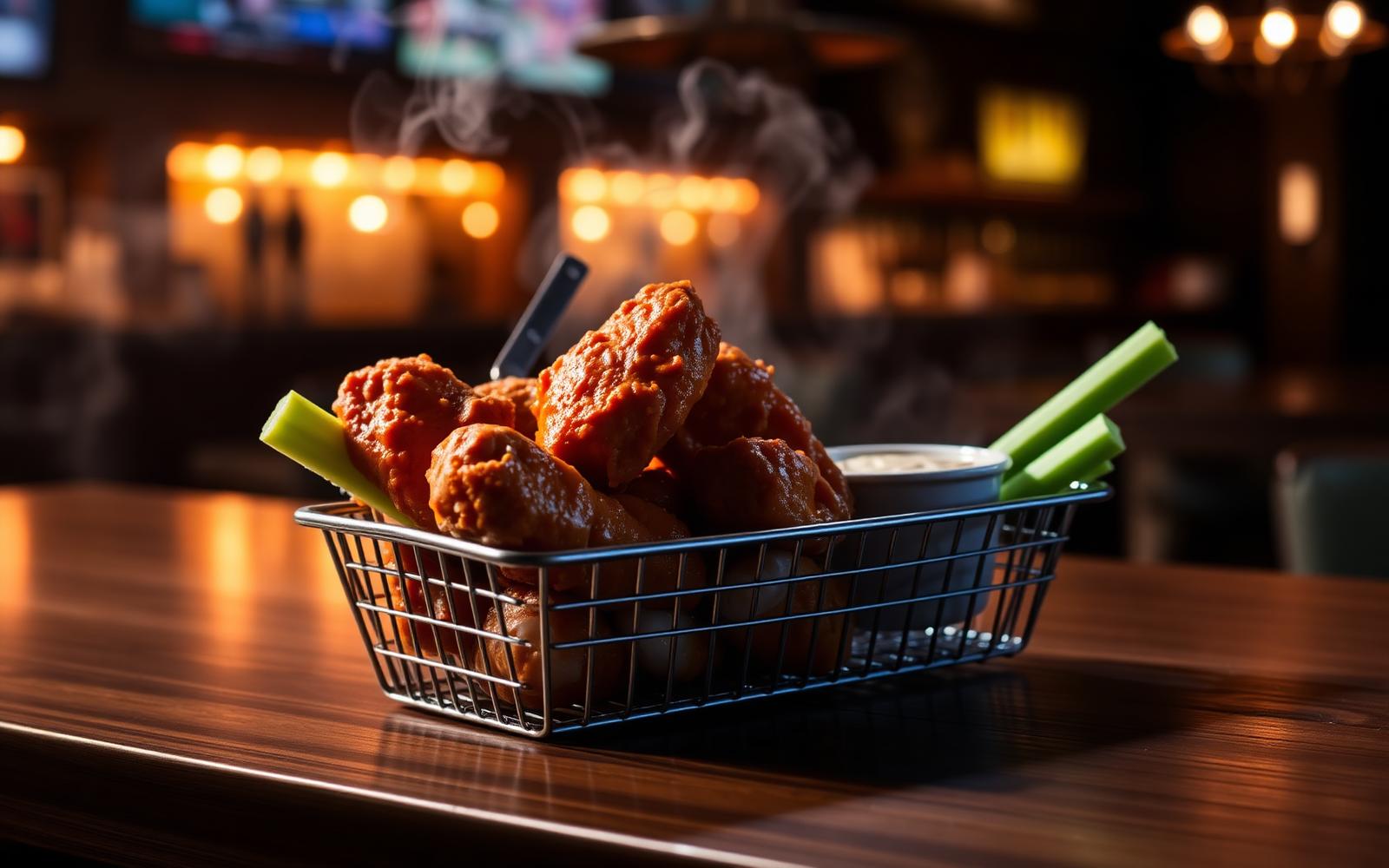 Buffalo wings platter
